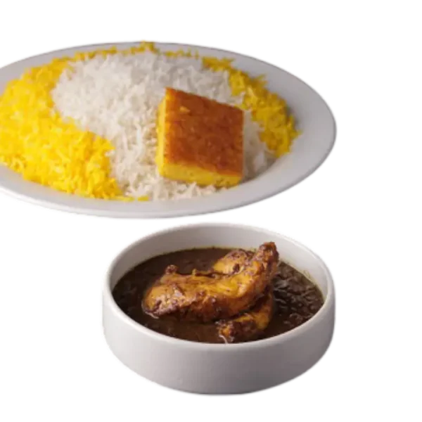 چلو خورشت قیمه بادمجان